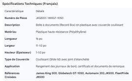 PLASTIC SLIDE RECORD BOX IMXGT-1050