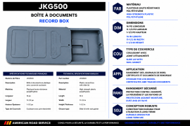 PLASTIC SLIDE RECORD BOX IMXGT-1050