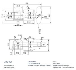 RUBBER HOLD BACK 2-1/2"