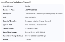 JOST NON-GEAR LEG MAG 5 YR IN MNT CUSH FT 17"TRVL