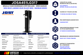 JOST NON-GEAR LEG MAG 10 YR IN MNT CUSH FT 17"TRVL