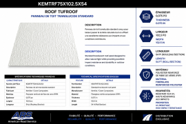 TRANSLUCENT ROOF STANDARD 0.075 X 102"