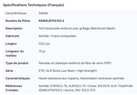 TRANSLUCENT ROOF REINFORCED MESH