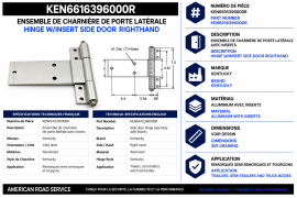 KENTUCKY HINGE WITH INSERT SIDE DOOR RH