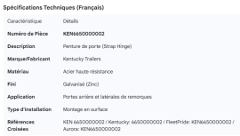 KENTUCKY HINGE STRAP