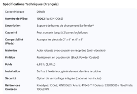 KYNEDYNE BAR TENDER LOAD BAR HOLDER