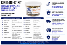 KINEDYNE TIRE CHAIN KIT GRIP LINK REPAIR KIT SQUARE LINK