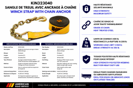 KINEDYNE WINCH STRAP 30' W/3705-3  **5400 LBS**