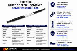 KINEDYNE WINCH BAR BLACK 36"