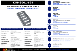 KINEDYNE E-TRACK 52' HORIZONTAL GALV 12GA