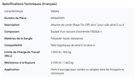 KINEDYNE 6" SERIES E OR A ROPE TIE-OFF W/FE8306-1