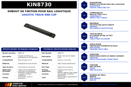 KINEDYNE END CAP PLASTIC FOR CARGO TRACK
