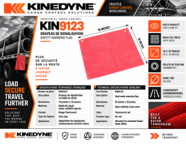 KINEDYNE FLAG RED VINYL MESH 18" X 18"