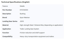 KYSOR WESTRAN J5313 BUSHING