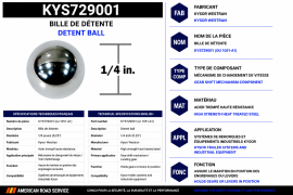 KYSOR WESTRAN DETENT BALL 1/4''(1051-A1)