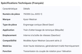 KYSOR WESTRAN J5312-1 BEVEL GEAR