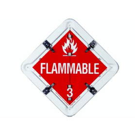 ALUMINUM FLIP TYPE PLACARD 81-8FO