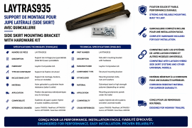 LAYDON SIDESKIRT BRACKET MOUNTING WITH HARDWARE