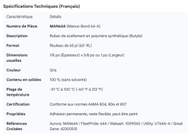 MANUS ROOF TAPE (65' RL)