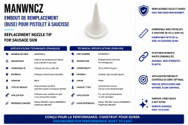 MANUS TIP FOR 20 OZ SAUSAGE GUN