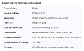 MAXON CONTROL BOX UP & DOWN