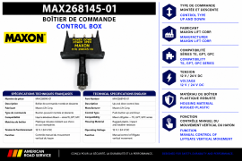 MAXON CONTROL BOX UP & DOWN