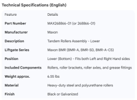 MAXON TANDEM ASSY WITH ROLLERS BMR