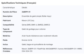 MAXON ROLLER SINGLE ASSY BMR