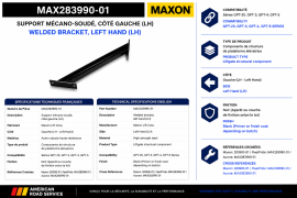 MAXON WELDMENT SUPPORT LH