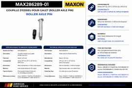 MAXON ROLLER AXLE PIN