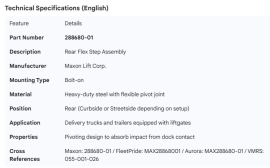 MAXON REAR FLEX STEP