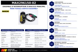 MAXON MAIN TOGGLE SWITCH ASSY PD