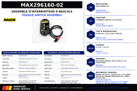 MAXON RUNNER TOGGLE SWITCH ASSY PD