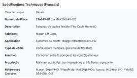 MAXON HARNESS FLEX CABLE