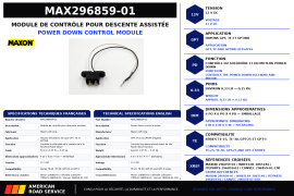MAXON POWER MODULE POWER DOWN