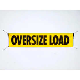 MESH BANNER OVERSIZE LOAD W/BUNGEES 18" X 84"