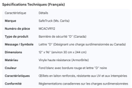 D BANNER 12" X 96" REFLECTIVE WITH 8 GROMMETS