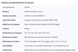 FLAG RED VINYL MESH WITH 3/4" WOOD DOWEL 18" X 18"