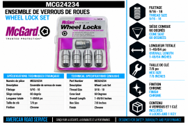 MCGUARD WHEEL LOCKS 9/16-20 (PKG 4)