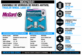 MCGUARD WHEEL LOCKS 1/2-20 (PKG 4)