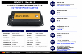 POWER CONVERTER DC 12V TO 24V 5AMP