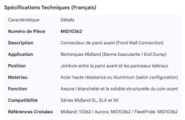 MIDLAND FRONT WALL CONNECTION
