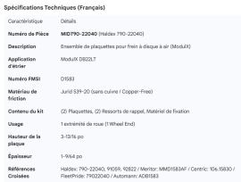 MIDLAND DISC BRAKE PAD KIT