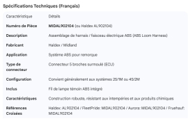 MIDLAND ABS LOOM HARNESS ASSY