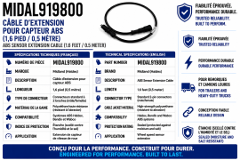 MIDLAND ABS EXTENSION 1.6FT (0.5M)