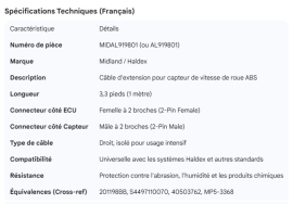 MIDLAND ABS EXTENSION 3'