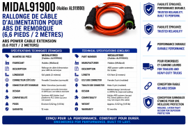 MIDLAND - EXTENSION DE C&Acirc;BLE D'ALIMENTATION 6'