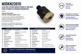 MIDLAND ONE WAY CHECK VALVE 3/8 NPT
