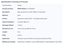 MINER HINGE BUTT GALV