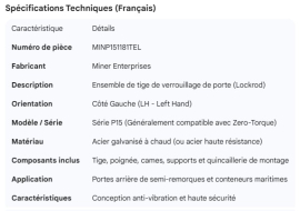 MINER LOCKROD ASSY LH